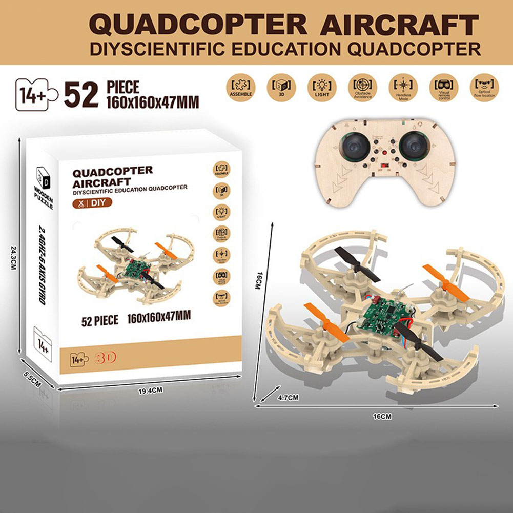 RC Wooden Drones Model Kit 3 S - Drone Kit Octocopter 评论和价格